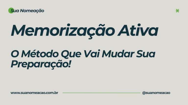 Memorização Ativa [Capa] Sua Nomeação - suanomeacao.com.br